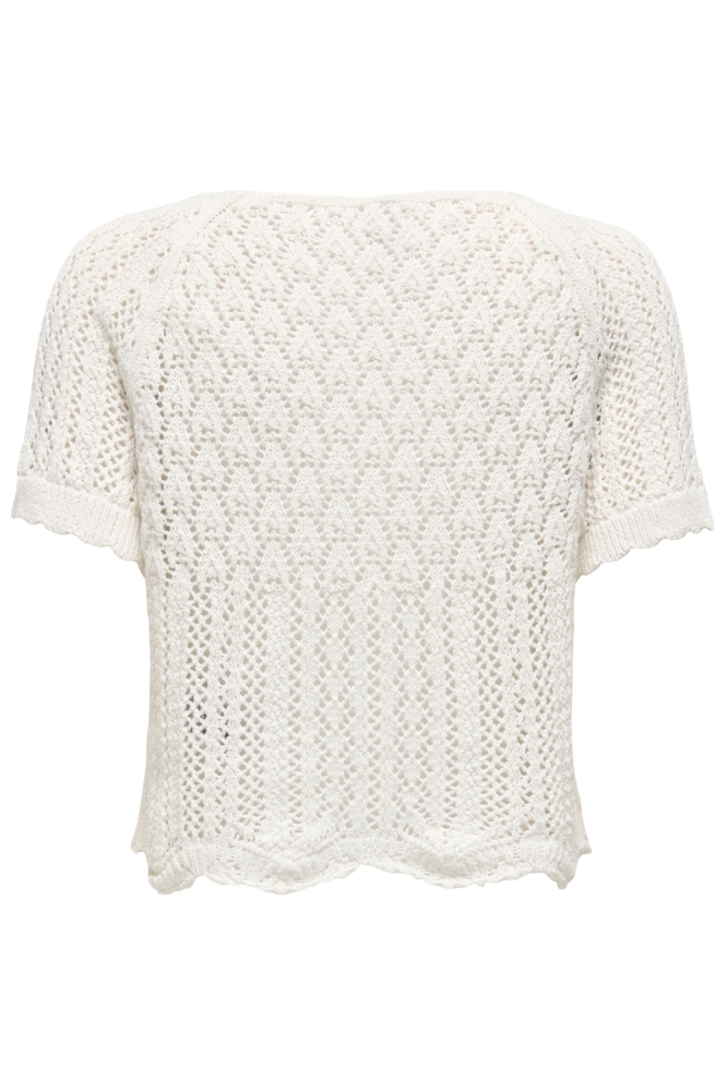 ONLNOLA LIFE S/S PULLOVER KNT NOOS 15348591 Cloud Dancer
